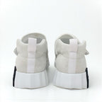 Hermes H Sneakers Shoes Suede Fabric White Velcro — view 5