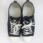 Louis Vuitton Low Cut Sneakers Navy Size 7 White — view 9