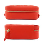 Chanel CC Filigree-mini Chain Shoulder Bag Red Caviar Leather — view 4
