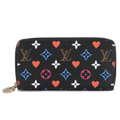 Louis Vuitton Game on Monogram Zippy Wallet Zip Around Noir Black