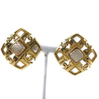 Chanel Coco Mark Vintage Gold Plated 23 g Earrings — view 3