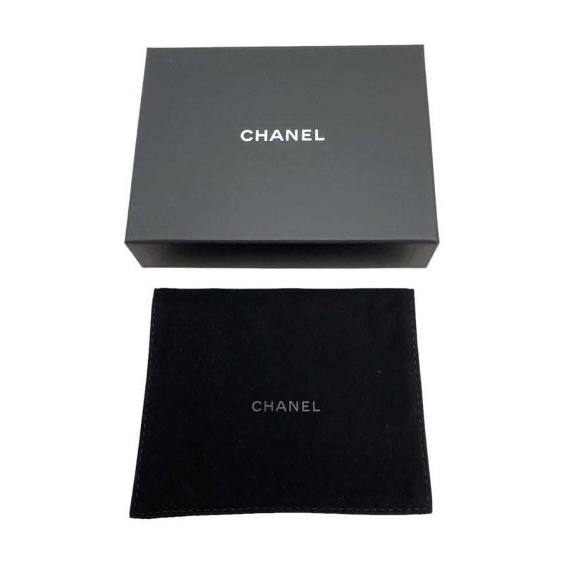 Chanel Trifold Wallet Small Flap Quilted Calfskin Pink — view 9