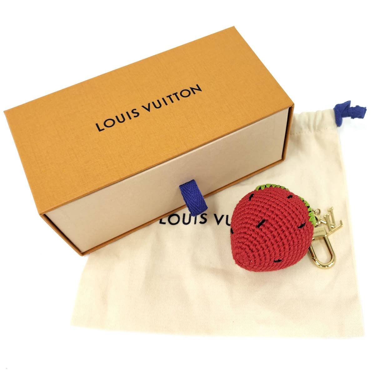 Louis Vuitton Bag Charm Berrylicious Crochet Key Holder Chain M02583 — view 2