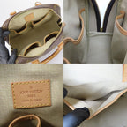 Louis Vuitton Handbag Trouville Monogram Nubuck Brown Gold Hardware — view 7