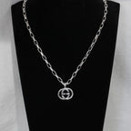 Gucci G Logo Necklace Silver 925 E1033 — view 6
