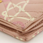 Gucci Compact Wallet GG Ghost Card Case Leather Pink Bifold — view 5