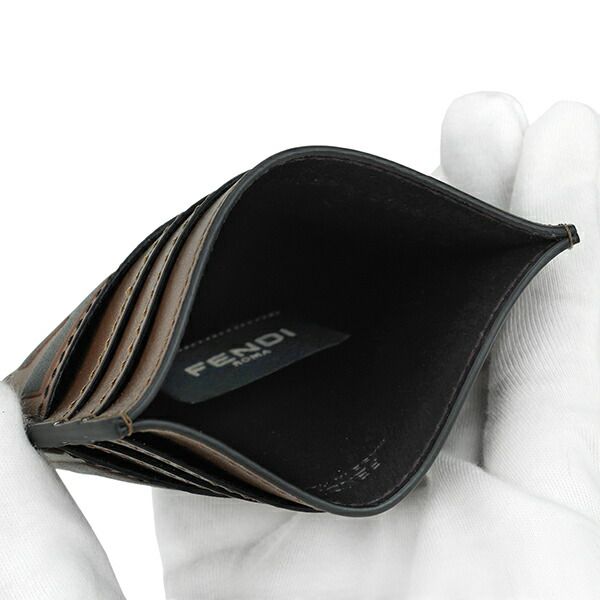 Fendi Card Case F Is Brown — view 6