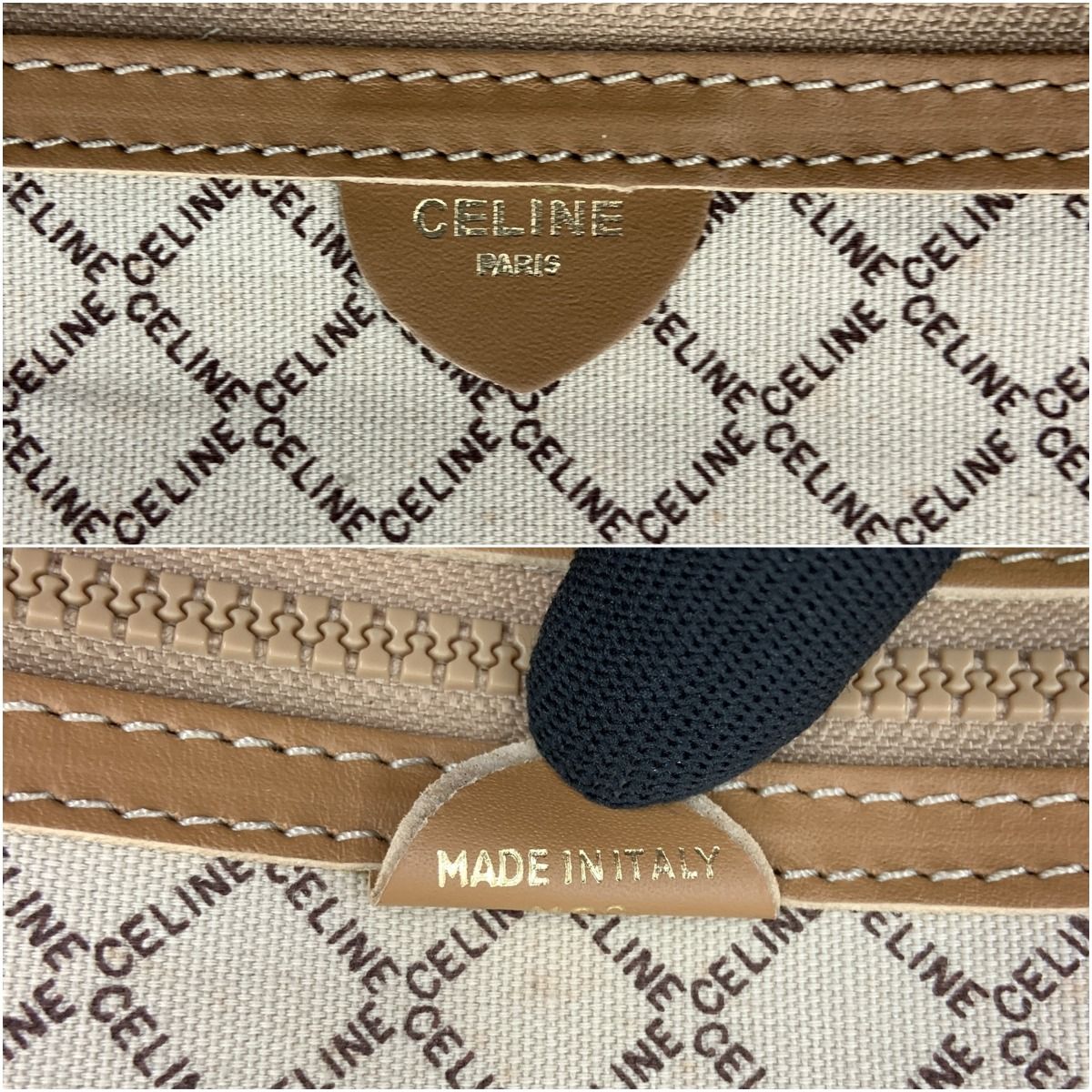 Celine Macadam Travel Bag Suitcase Light Brown — view 6