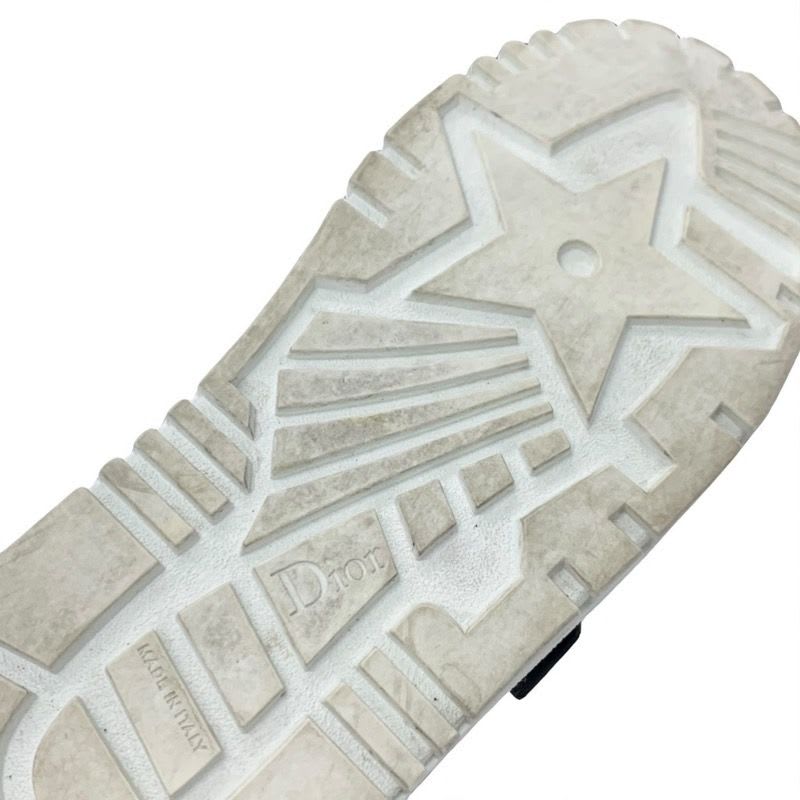 Christian Dior-id Sneakers Shoes Leather Rubber White Black Logo Velcro — view 8