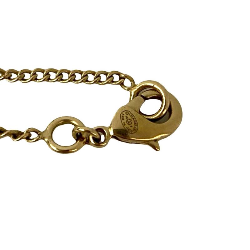 Chanel Coco Mark Heart Motif Chain Necklace Pendant 10P — view 3
