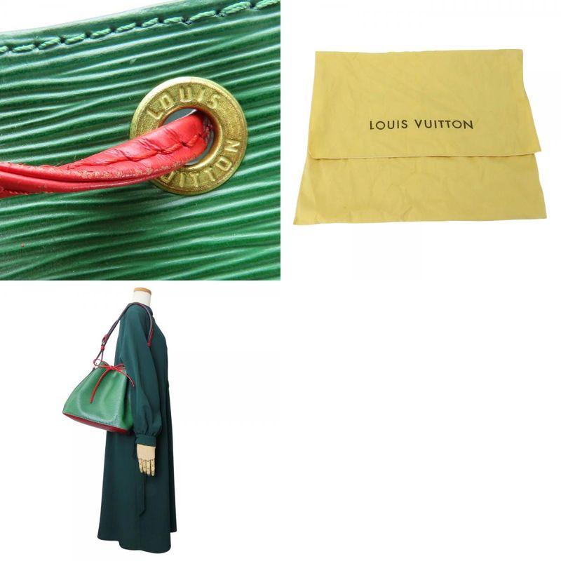 Louis Vuitton Shoulder Bag Petite Noe Epi Leather Green Red — view 9