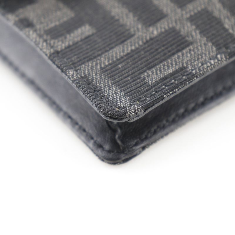 Fendi Marsupio Baguette 3-Way Clutch 7 M0295 Nylon Canvas And Leather Black — view 4