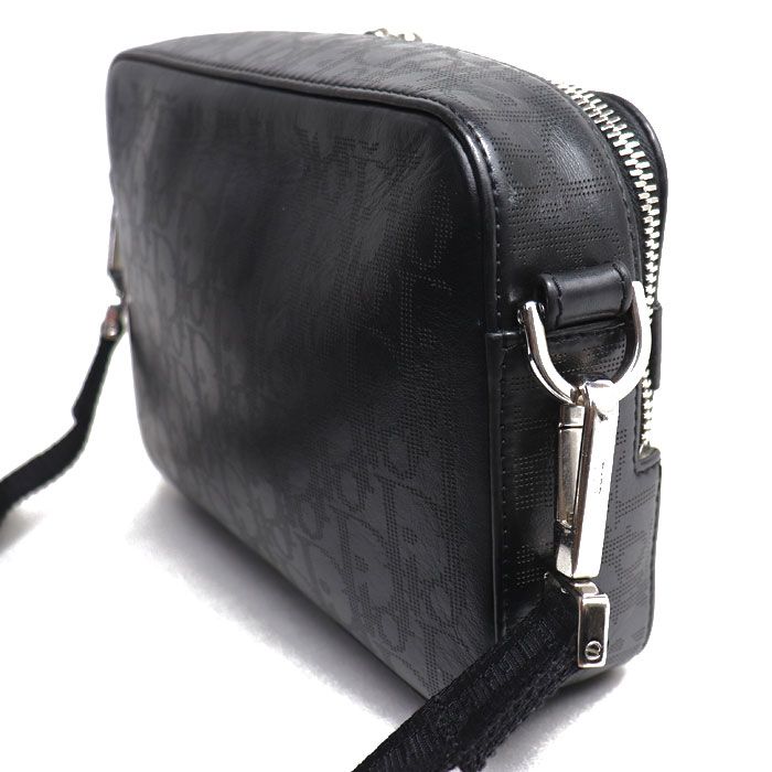 Christian Dior Safari Messenger Bag Shoulder Oblique Black 1 Vpi h03 — view 2