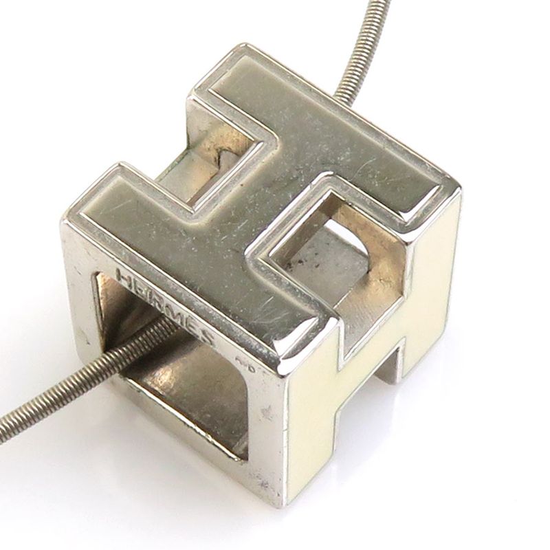 Hermes Necklace H Cube Caged Ash — view 6