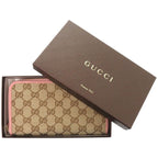 Gucci Round Zipper GG Supreme Canvas Beige Long Wallet 1215 — view 2