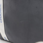 Chanel Logo Sport Line Nylon Gray Tote Bag — view 7