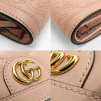 Gucci Bifold Wallet GG Matelasse Leather Pink Gold Hardware Small — view 6