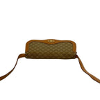 Celine Vintage Macadam Blason Triomphe Pattern Leather Mini Shoulder Bag