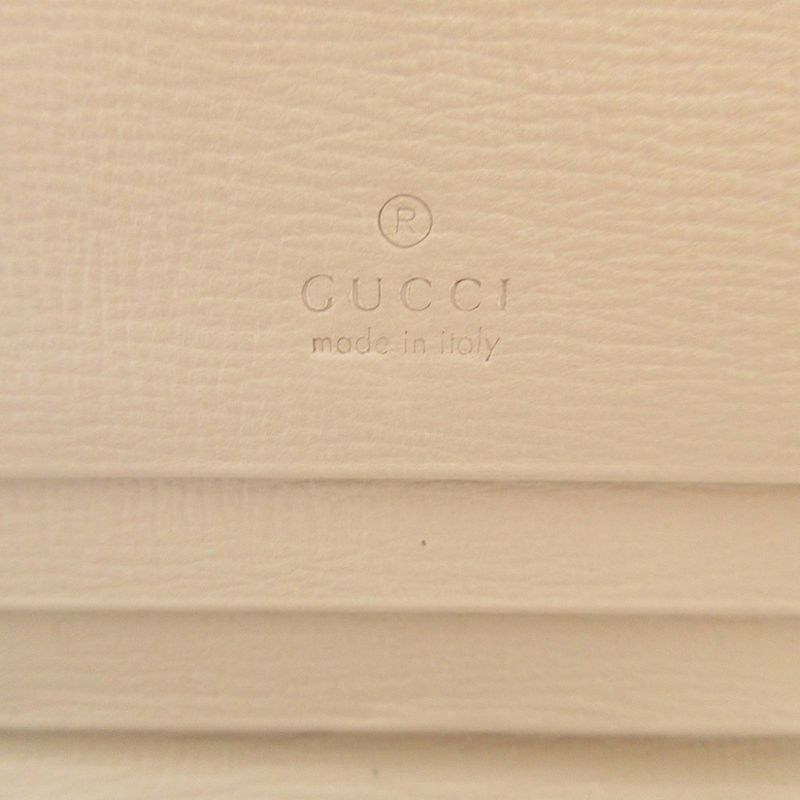 Gucci Horsebit GG Supreme Leather Beige Compact Wallet Bifold — view 9