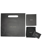 Saint Laurent Opium Bracelet Bangle Jewelry Logo Metal Leather Black — view 9
