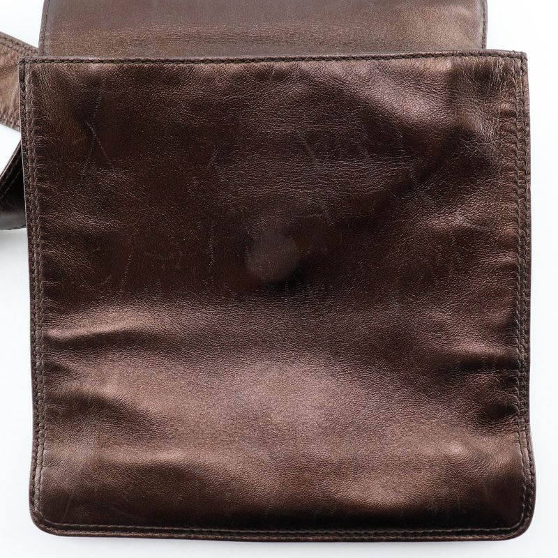 Chanel One Shoulder Calf Bronze Bag — view 7