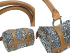 Dior Mini Boston Bag Sequin Leather Silver — view 8