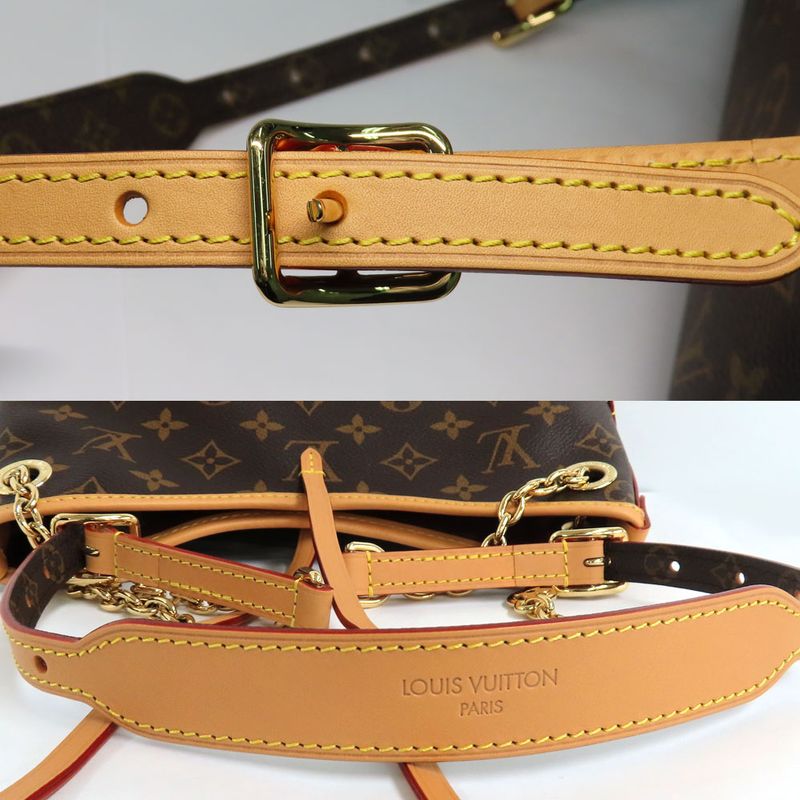 Louis Vuitton Carryall BB Monogram Shoulder Bag Brown Gdhardware — view 7