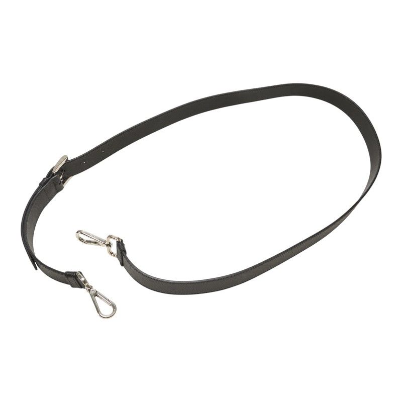 Prada Logo Black Saffiano Leather Belt — view 4
