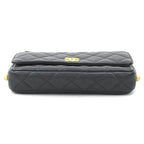 Chanel Shoulder Lambskin Black Wallet — view 4