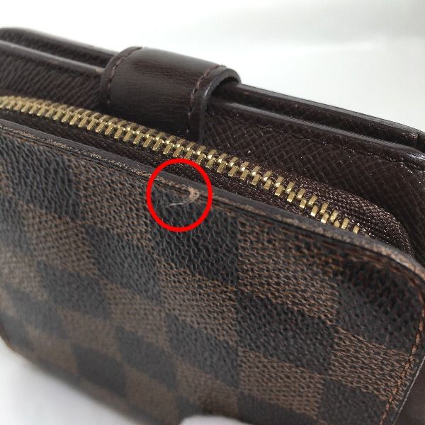 Louis Vuitton Damier Wallet With Zipped Pocket For Cards Compact — view 7