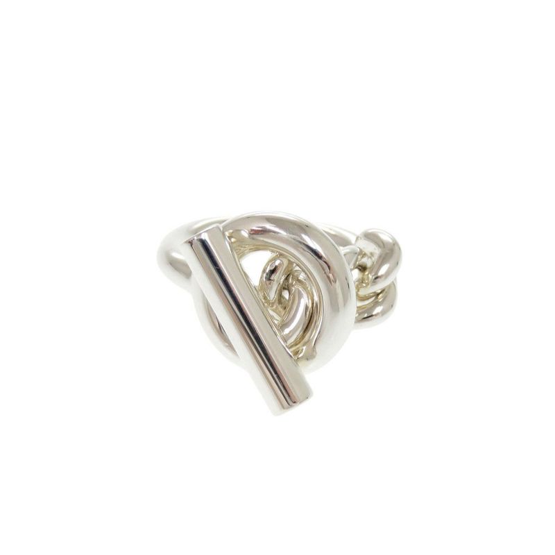 Hermes Croisette Size 55 Silver 925 Ring 0136 — view 4