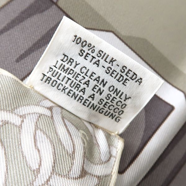 Hermes Carre 90 Grand Manege Great Training Gray Scarf S Silk — view 8