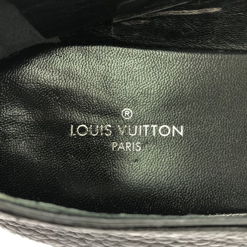 Louis Vuitton Ma1106 Espadrilles Monogram Flower Leather Slip-on Black 36 — view 5