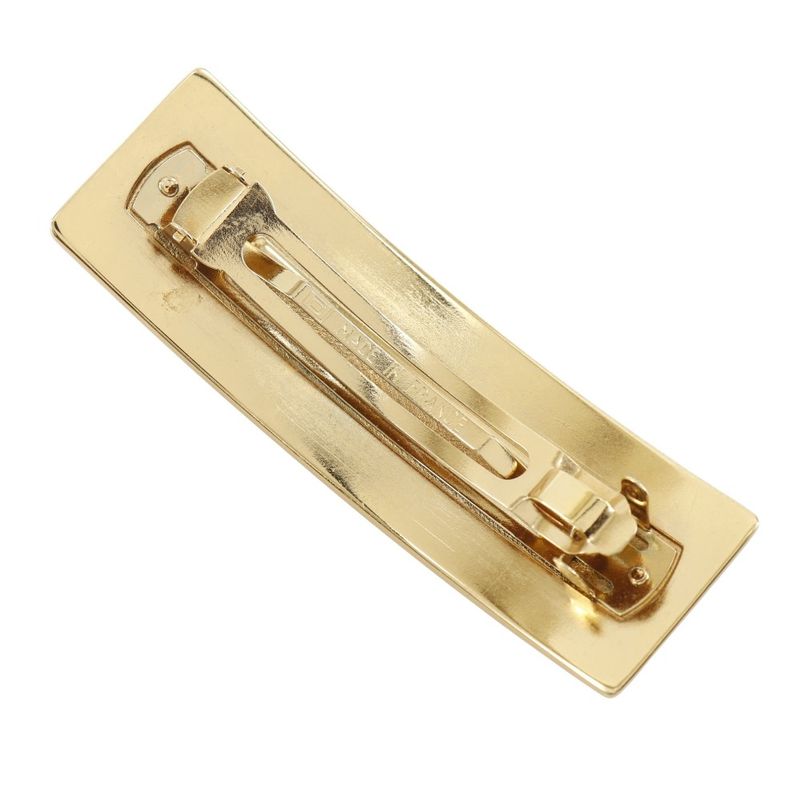 Chanel Logo Gold Plated Barrette — view 2