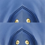 Hermes Bolide 37 g Engraved Taurillon Clemence Blue Handbag — view 4