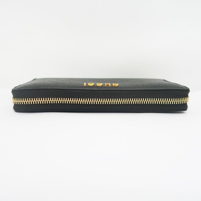 Gucci Script Zip Around Long Wallet Black — view 4