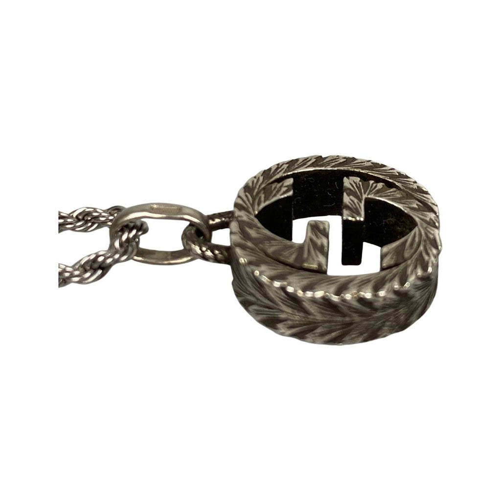 Gucci Necklace Interlocking G Silver 925 Chain Non Product — view 7