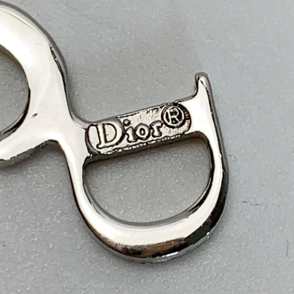 Christian Dior CD Logo Vintage Silver Necklace — view 4