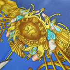 Hermes 90 Voiles De Lumiere Sailing Ship Of Light Blue Silk Scarf Box — view 4