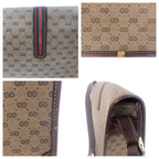 Gucci Vintage Sherry Line Brown Gold Hardware Leather 001 103 0551 — view 5
