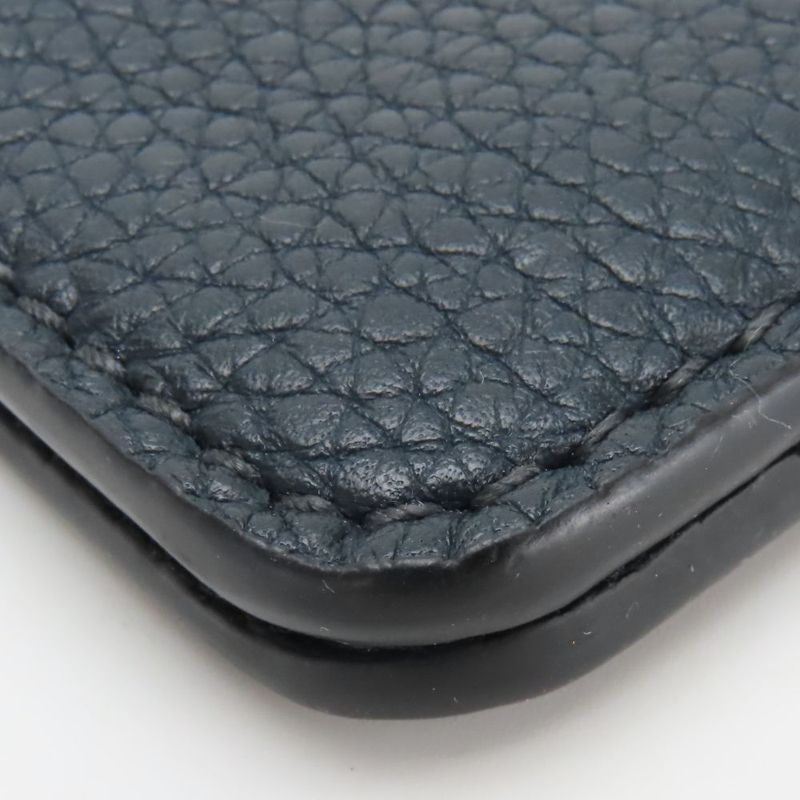 Christian Dior Pouch Bee Leather Navy Gold Hardware Multi Case Clutch — view 5