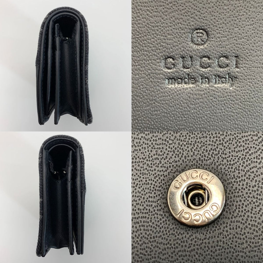Gucci Marmont Bifold Wallet Leather Silver Hardware — view 4