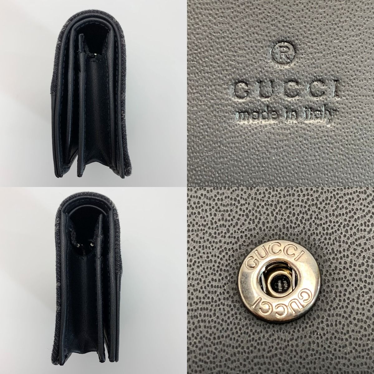 Gucci Marmont Bifold Wallet Leather Silver Hardware — view 4