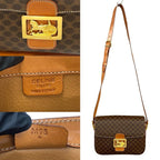 Celine Macadam Blason Triomphe Pattern Logo Carriage Hardware Leather