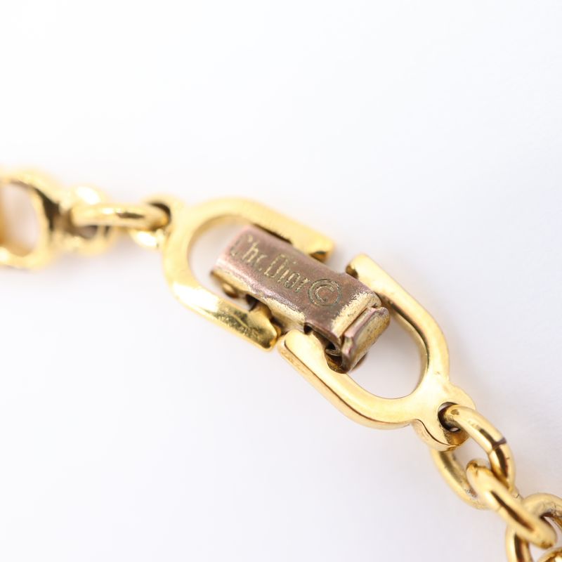 Christian Dior Bracelet CD Logo Gold Color Accessories Women Eco286 — view 3