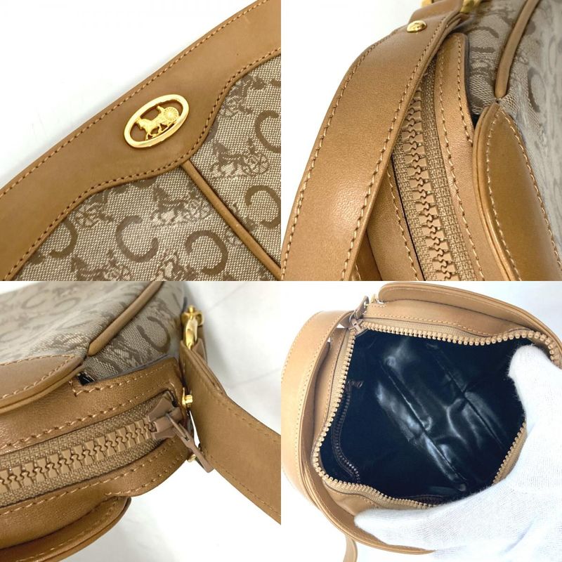 Celine Shoulder Bag C Macadam Leather Beige — view 9