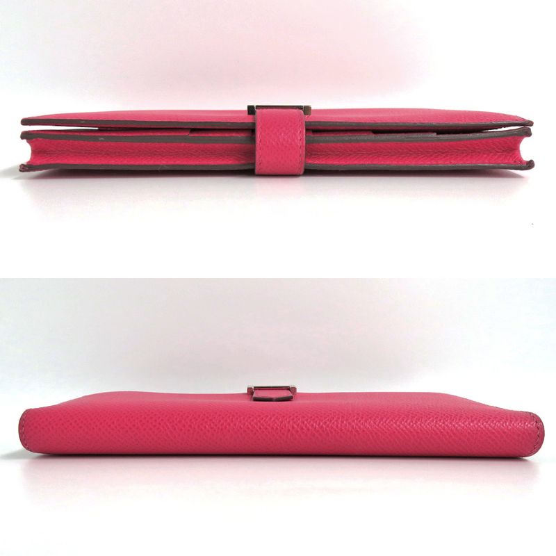 Hermes Bearn Souffle Rose Vo Epson Silver Hardware 2021 — view 3