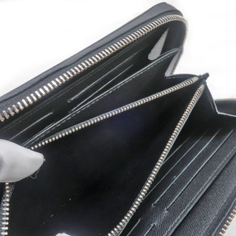 Louis Vuitton Long Wallet Taiga Zippy XL Noir Black RFID — view 8