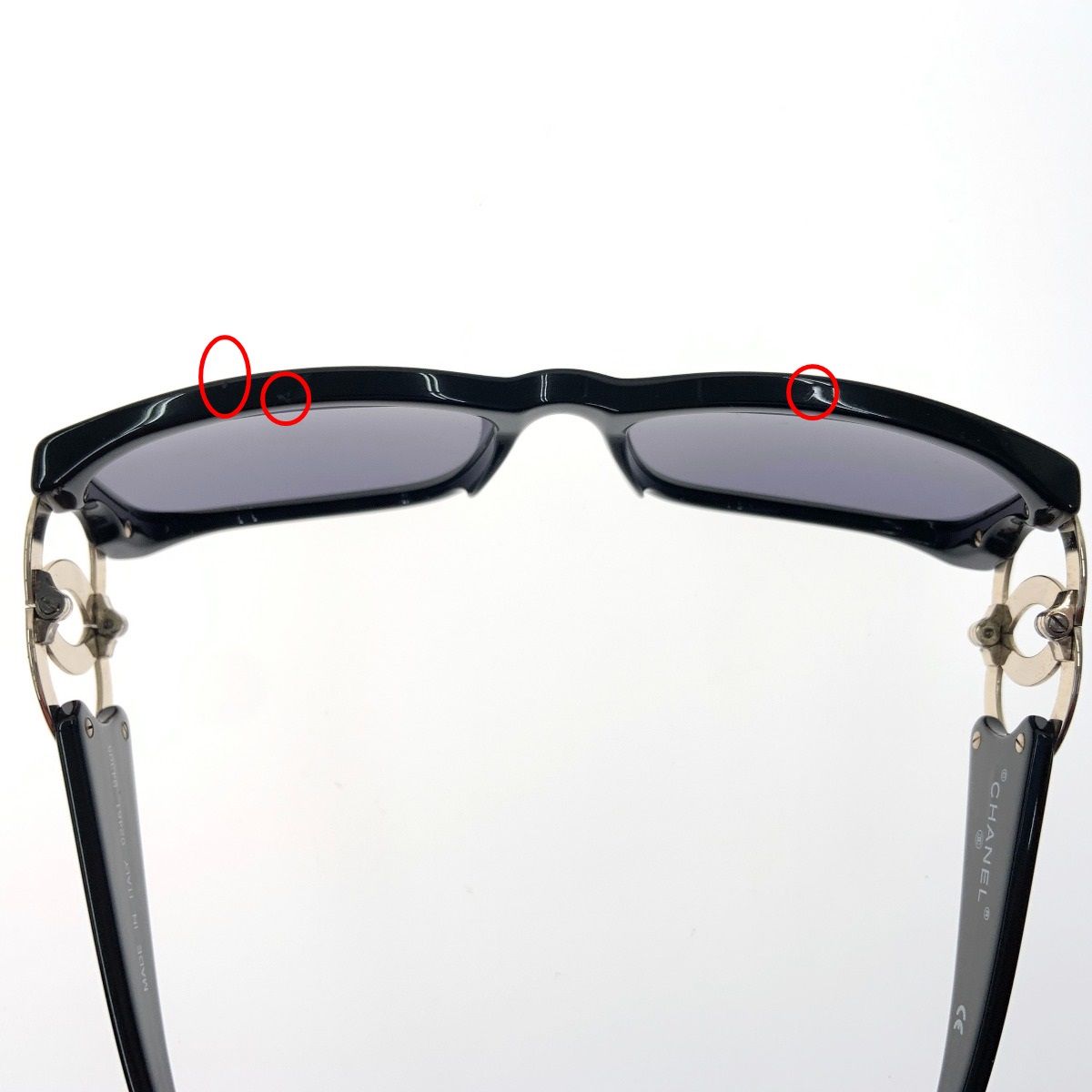Chanel Coco Mark Sunglasses 02461 94305 Gold Black — view 3