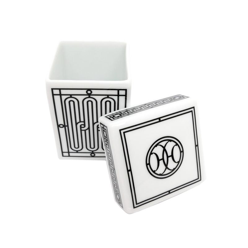 Hermes Sugar Box H DECO White Black Pottery Accessories — view 4